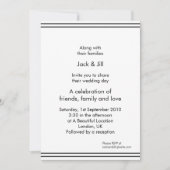 Eenvoudige lijn (wit) 5x7 kaart (Voorkant)