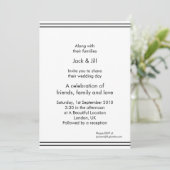 Eenvoudige lijn (wit) 5x7 kaart (Staand voorkant)