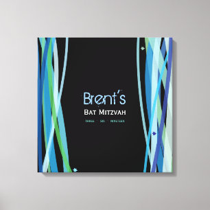 EENVOUDIGE LIJNEN Bat Bar Mitzvah Inloggen Board Canvas Afdruk
