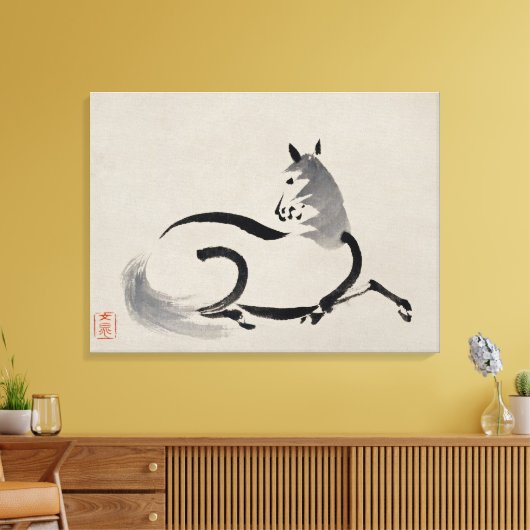 Eenvoudige lijnen canvas afdruk (Insitu (Woonkamer))