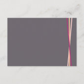 Eenvoudige lijnen retro typografie wensen goed huw informatiekaartje (Achterkant)