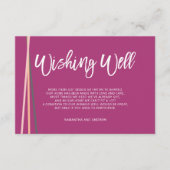 Eenvoudige lijnen retro typografie wensput trouwda informatiekaartje (Voorkant)