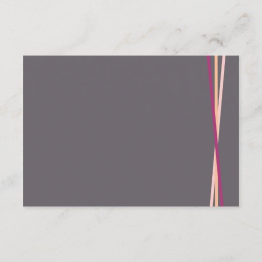 Eenvoudige lijnen retro typografie wensput trouwda informatiekaartje (Achterkant)