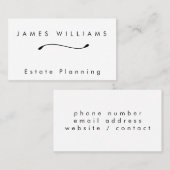 Eenvoudige lijnen Visitekaartje (Voorkant / Achterkant)