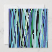 Eenvoudige lijnenbalk Mitzvah-uitnodiging Kaart (Achterkant)