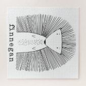 Eenvoudige lijntekening Cute Porcupine Simple Line Legpuzzel (Horizontaal)