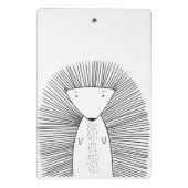 Eenvoudige lijntekening Cute Porcupine Simple Line Mini Klembord (Achterkant)