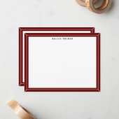 Eenvoudige Lijst Aangepaste naam Persoonlijk of Pr Notitiekaartje (Voorkant / Achterkant in situ)