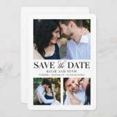 Eenvoudige Lijst EDITABLE KLEUR slaat de datumkaar Bedankkaart (Voorkant / Achterkant)