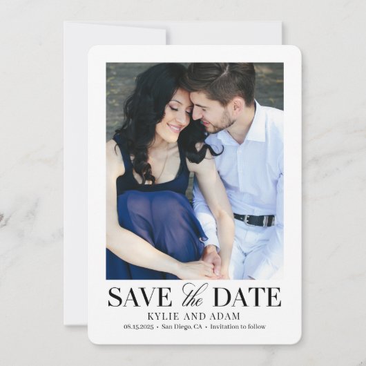 Eenvoudige Lijst EDITABLE KLEUR slaat de Kaart Dat (Voorkant)