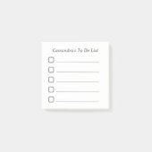 Eenvoudige lijst met taken post-it® notes (Voorkant)