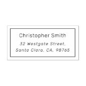 Eenvoudige Lijst naam & achternaam Gepersonaliseer Zelfinktende Stempel (Design)