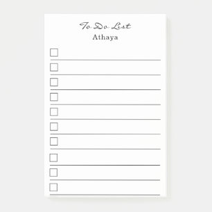 Eenvoudige lijst Naam toevoegen om te doen Post-it® Notes