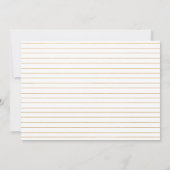 Eenvoudige lijst trouwuitnodigingen - schoon kaart (Achterkant)