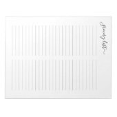 Eenvoudige lijst van levensmiddelen / winkels / kr notitieblok (Voorkant)