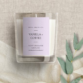 EENVOUDIGE LILA LAVENDER PAARSE MINIMAAL MODERNE K VOEDSELCONTAINER ETIKET