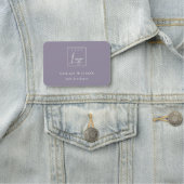 Eenvoudige Lila Logo voor aangepaste promotieactiv Naamplaatje (In situ)