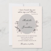  Eenvoudige Lily Floral Christelijk Bruiloft Kaart (Voorkant)