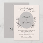  Eenvoudige Lily Floral Christelijk Bruiloft Kaart (Voorkant / Achterkant)