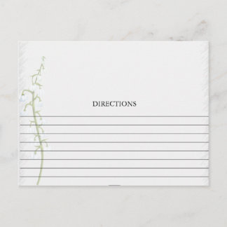 Eenvoudige Lily van de Valley Recipe Kaarten