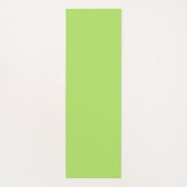 Eenvoudige limoen kleur aangepaste naam yogamat (Achterkant)