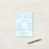 Eenvoudige Lined Custom Stars Sky Waterverf Post-it® Notes (Op bureau)
