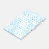 Eenvoudige Lined Custom Stars Sky Waterverf Post-it® Notes (Schuin)