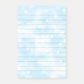 Eenvoudige Lined Custom Stars Sky Waterverf Post-it® Notes (Voorkant)
