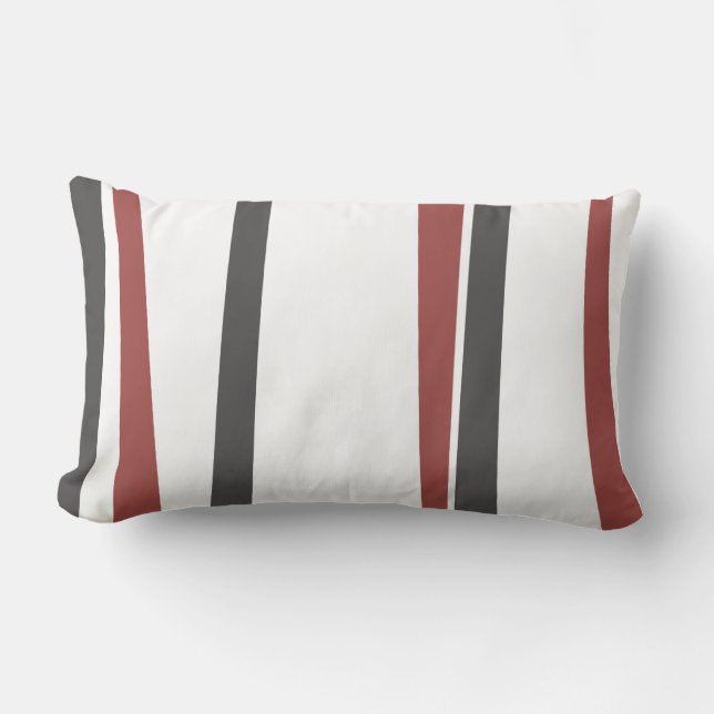 EENVOUDIGE LINES Red Black Retro DESIGN Sierkussen Kussen (Voorkant)