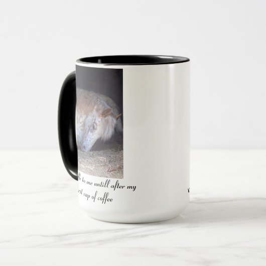 Eenvoudige linkshandige mok (Voorkant links)