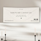 Eenvoudige Linnen Business Event Display Marketing Spandoek