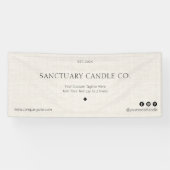 Eenvoudige Linnen Business Event Display Marketing Spandoek (Horizontaal)