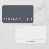 Eenvoudige linnen textuur visitekaartjes. Witte ac Visitekaartje (Voorkant / Achterkant)