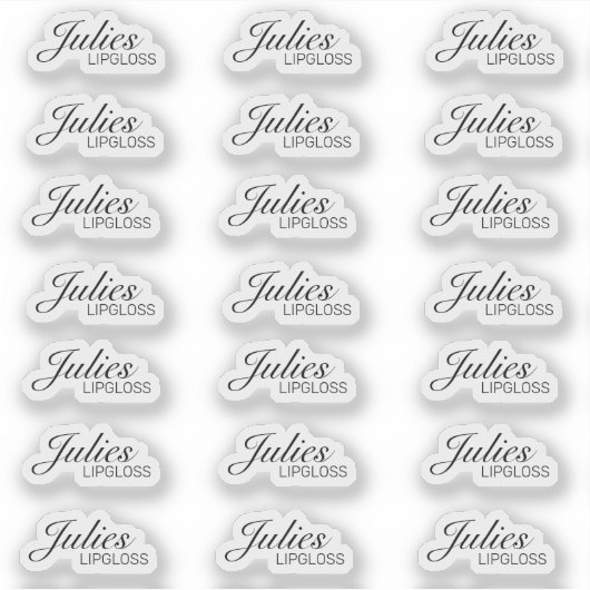 Eenvoudige Lip Gloss Packaging Logo-Sticker Sticker (Voorkant)