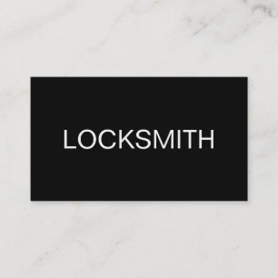 Eenvoudige Locksmith-Visitekaartjes Visitekaartje