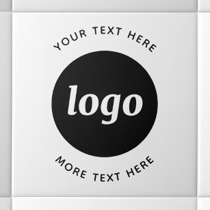 Eenvoudige Logo aangepaste tekst Tegeltje