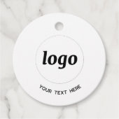 Eenvoudige logo aangepaste tekst zakelijke product bedankjes labels (Voorkant)