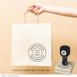 Eenvoudige logo aangepaste tekst zakelijke rubbere rubberstempel