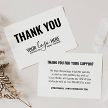 Eenvoudige Logo Bedrijfs het Brandmerken Dank u