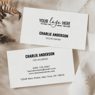 Eenvoudige Logo Bedrijfs het Brandmerken Dank u Visitekaartje