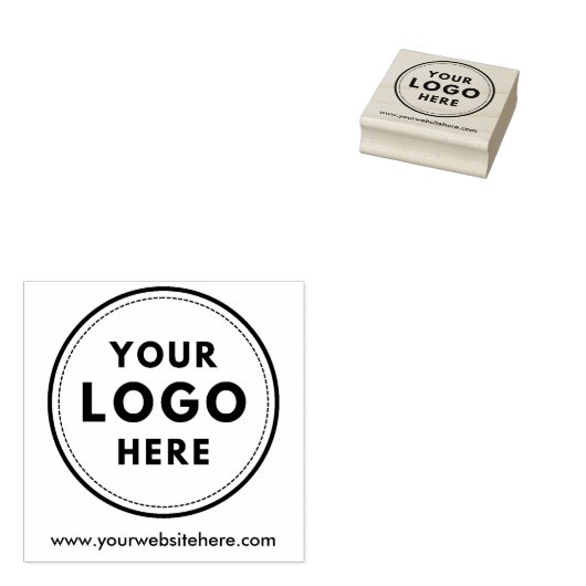 Eenvoudige Logo Bedrijfspakketten Rubberstempel (Gestempeld)