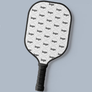 Eenvoudige Logo Bedrijfspatroon Promotie Pickleball Paddle