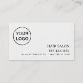 Eenvoudige Logo-benoemingskaart Afsprakenkaartje (Achterkant)