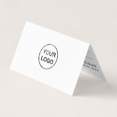 Eenvoudige Logo-benoemingskaart Visitekaartje (Achterkant)