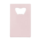 Eenvoudige Logo Blush Roze professional Creditkaart Flessenopener (Achterkant)