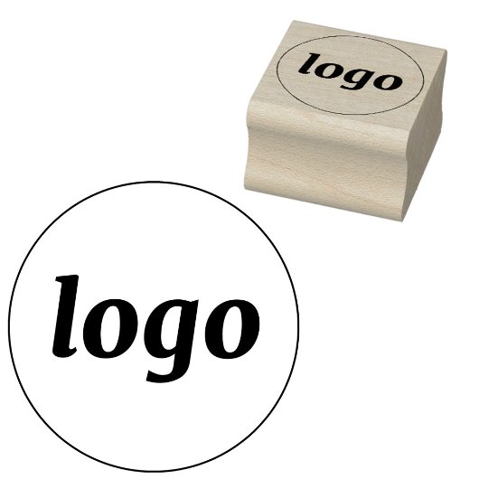 Eenvoudige logo branding zakelijke promotie rubberstempel