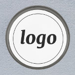 Eenvoudige Logo Business Branding Verbronsde Reverspeld<br><div class="desc">Voeg je eigen logo toe aan dit ontwerp,  dat in een cirkel wordt geknipt. Minimalistisch en professioneel. Ideaal voor de branding van medewerkers,  of als een promotioneel product voor uw klanten en klanten.</div>