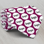 Eenvoudige Logo Business Dark Magenta Cherry Stropdas<br><div class="desc">Eenvoudig ontwerp van de logo om merkloyaliteit te bevorderen en uw kleine onderneming te bevorderen. Vervang de logo met uw eigen kleur en verander de achtergrondkleur in het Hulpmiddel van het Ontwerp om aan te passen.</div>