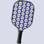 Eenvoudige Logo Business Pattern Blauw Pickleball Paddle