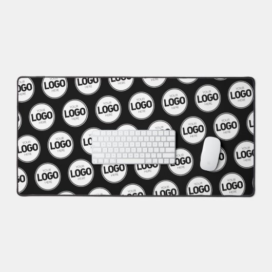 Eenvoudige Logo Business Pattern Desk Mat (Keyboard & Muis)